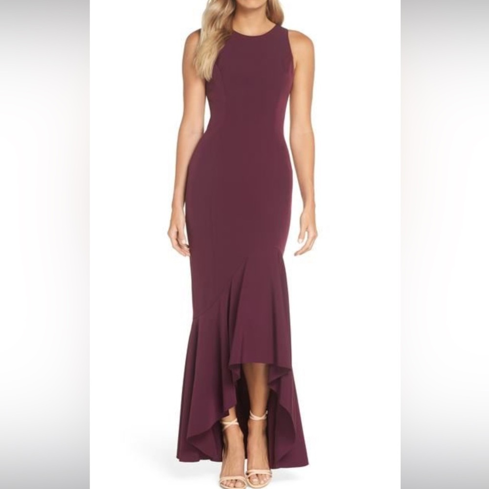 Plum mermaid style Vince Camuto dress